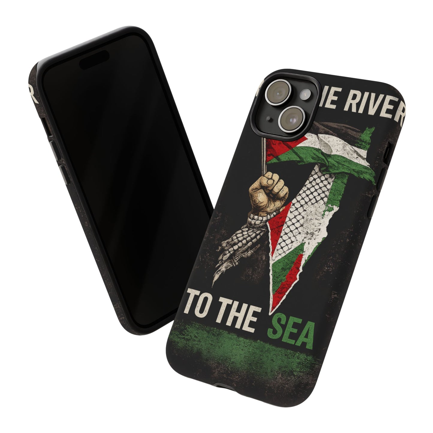 Palestine Flag Fist Phone Case – Protective Solidarity Design