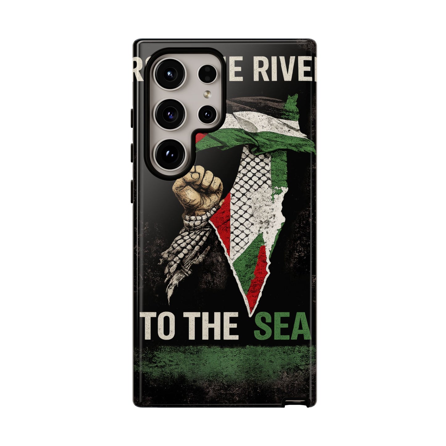 Palestine Flag Fist Phone Case – Protective Solidarity Design