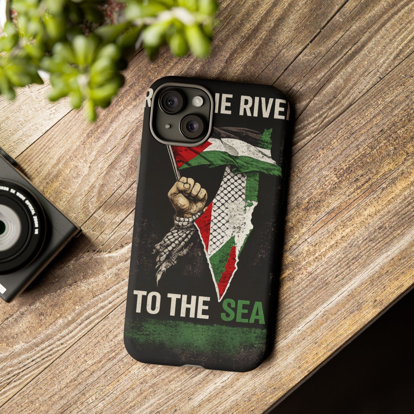 Palestine Flag Fist Phone Case – Protective Solidarity Design