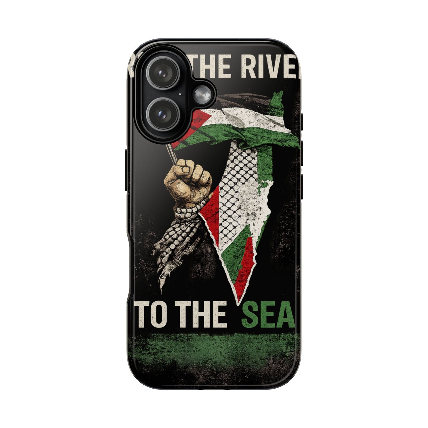Palestine Flag Fist Phone Case – Protective Solidarity Design