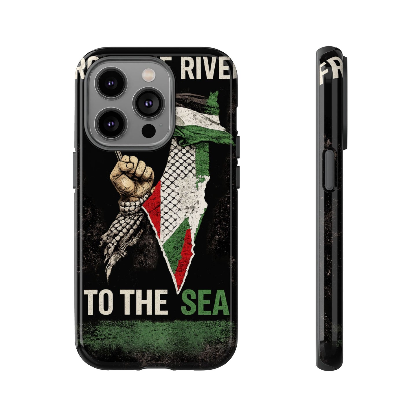 Palestine Flag Fist Phone Case – Protective Solidarity Design