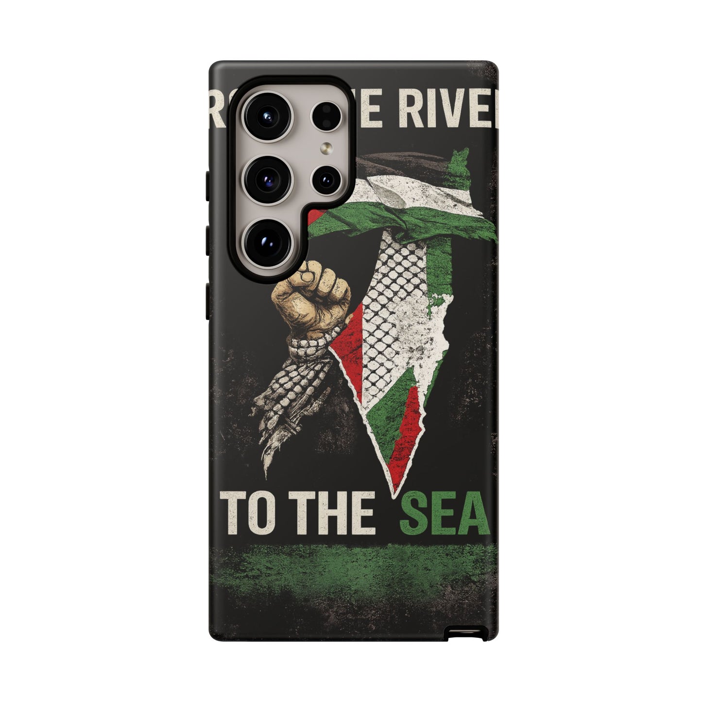 Palestine Flag Fist Phone Case – Protective Solidarity Design