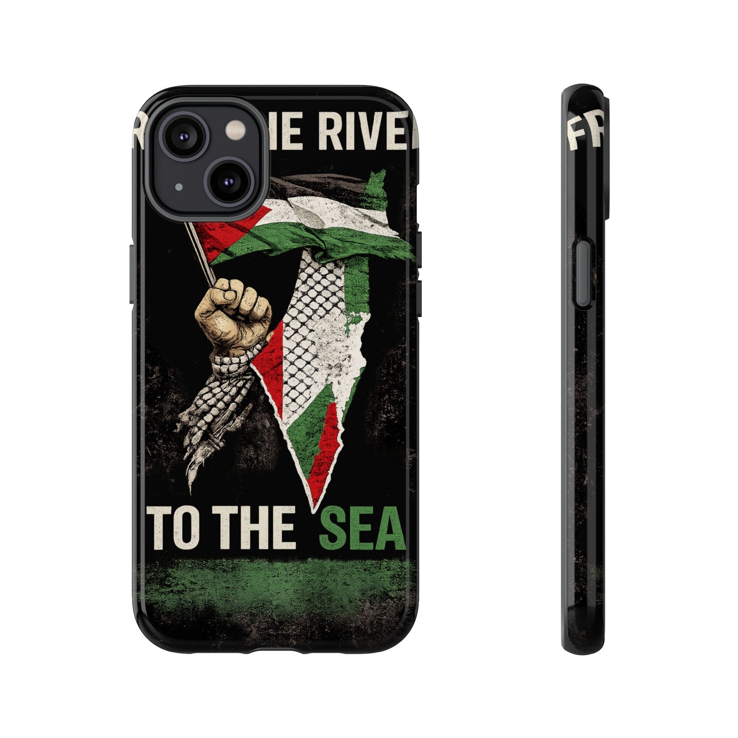 Palestine Flag Fist Phone Case – Protective Solidarity Design
