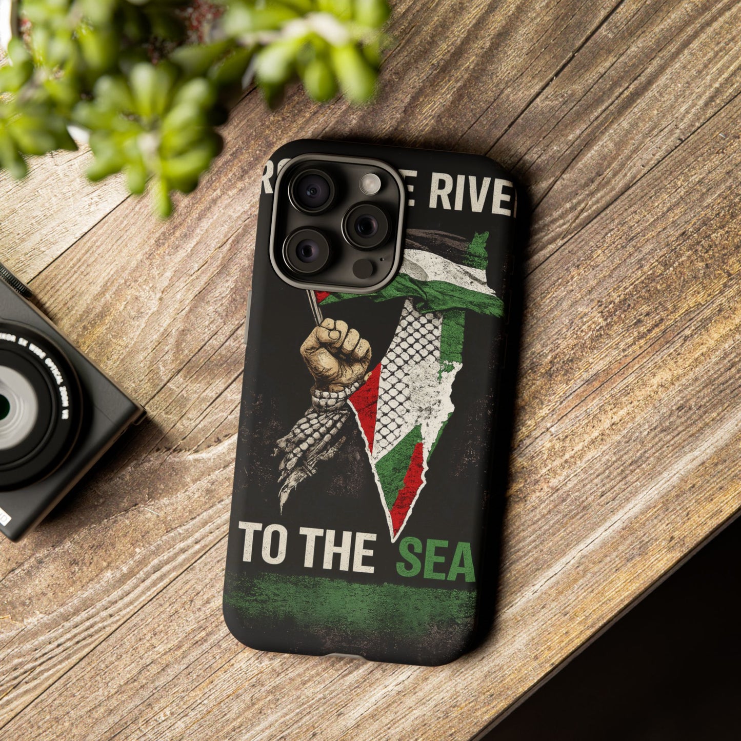 Palestine Flag Fist Phone Case – Protective Solidarity Design