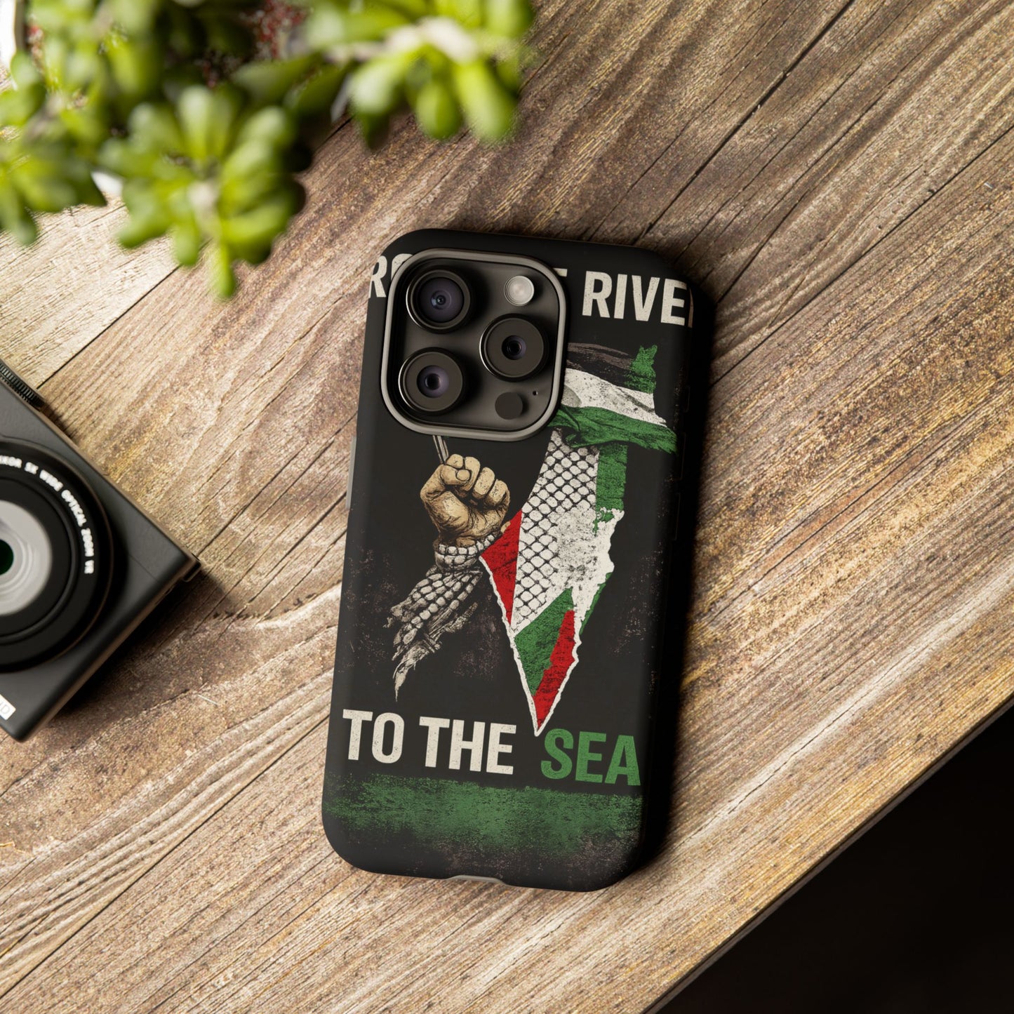Palestine Flag Fist Phone Case – Protective Solidarity Design