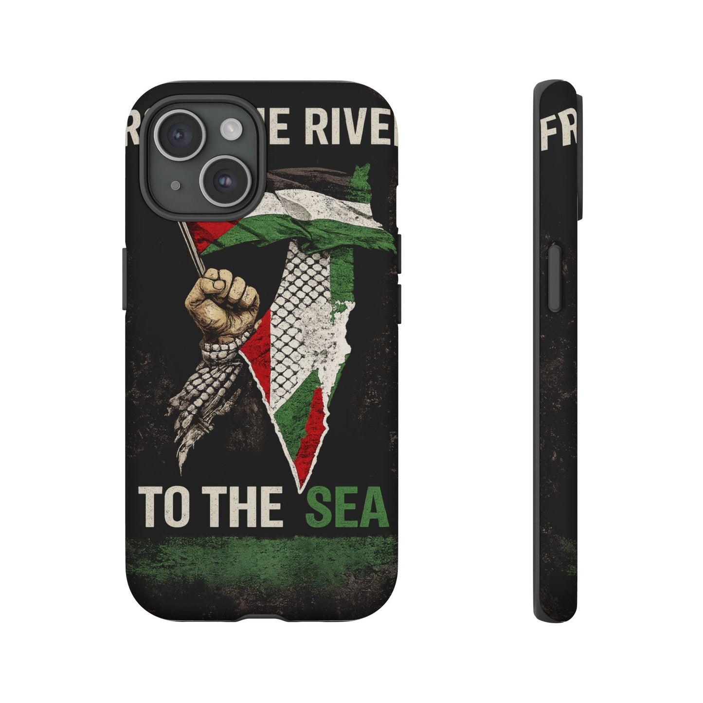 Palestine Flag Fist Phone Case – Protective Solidarity Design