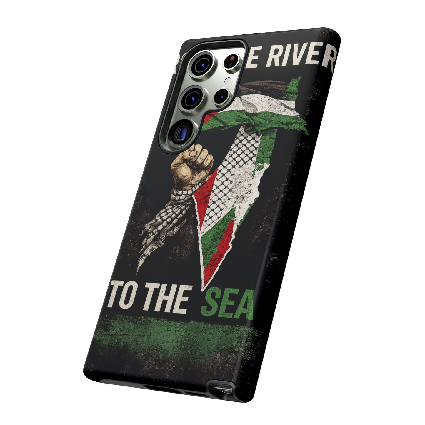 Palestine Flag Fist Phone Case – Protective Solidarity Design