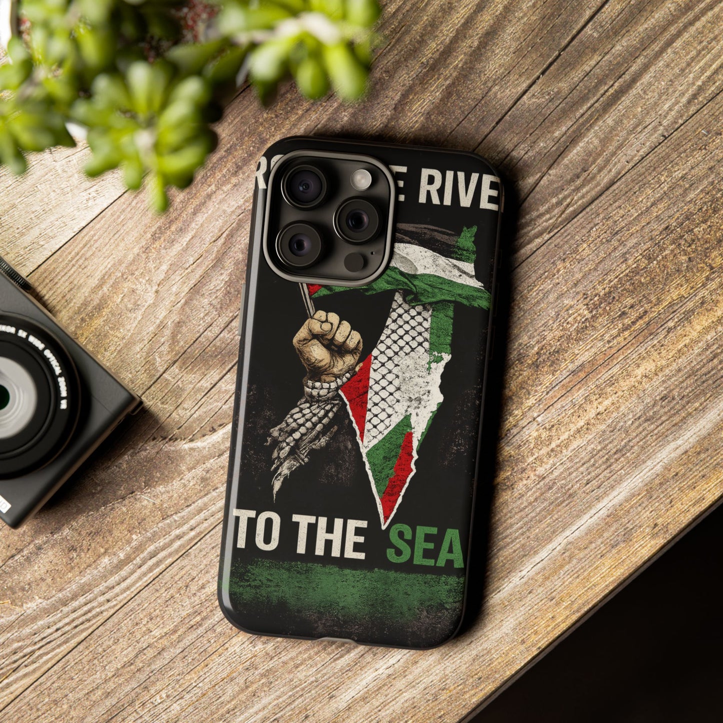 Palestine Flag Fist Phone Case – Protective Solidarity Design