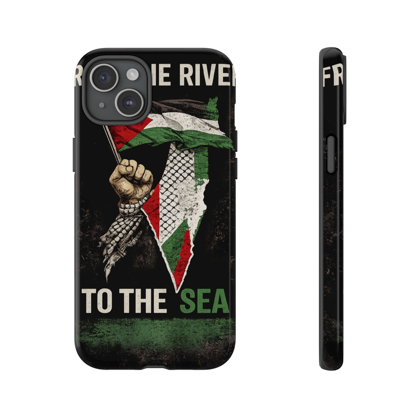 Palestine Flag Fist Phone Case – Protective Solidarity Design