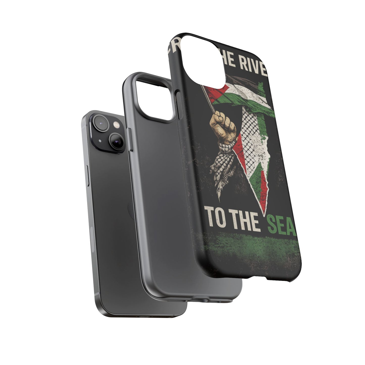 Palestine Flag Fist Phone Case – Protective Solidarity Design