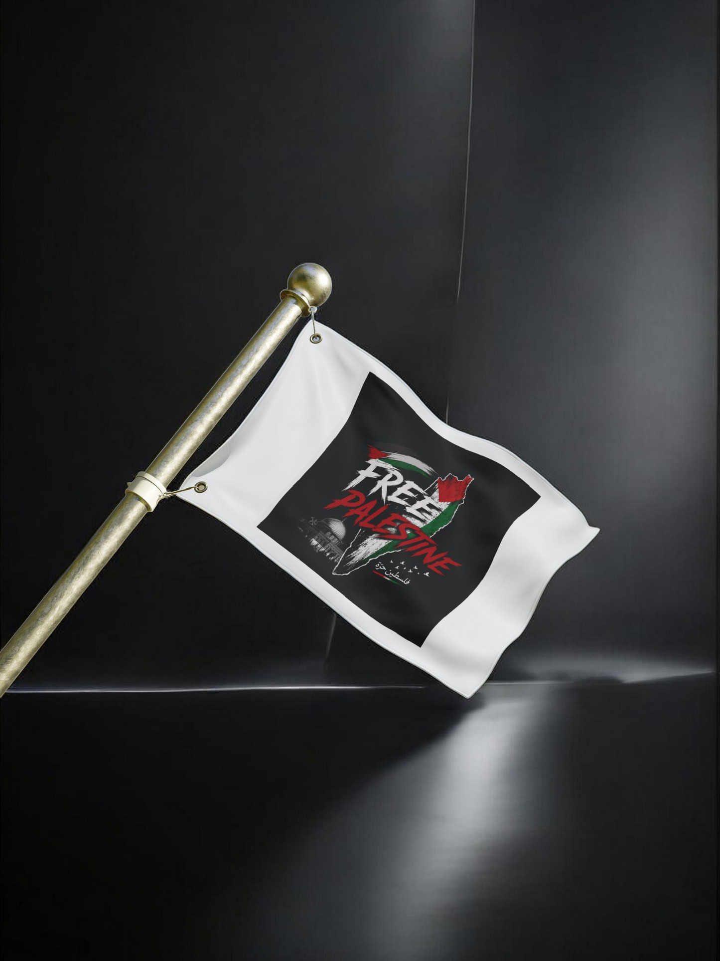 Palestine Double-Sided Flag – Solidarity Garden Banner