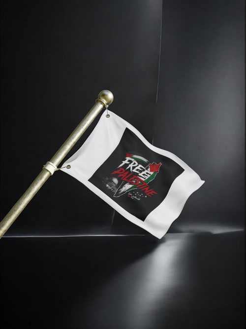 Palestine Double-Sided Flag – Solidarity Garden Banner
