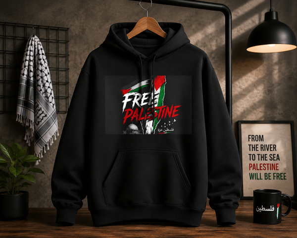 Free Palestine Midweight Hoodie – Premium Streetwear Pullover